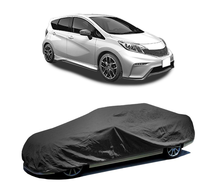 Husa tip prelata auto pentru NISSAN NOTE (E12) 2012 - 2016,culoare negru, material textil impermeabil, rezistanta la intemperii praf UV, CARPASSION Husa Protectie