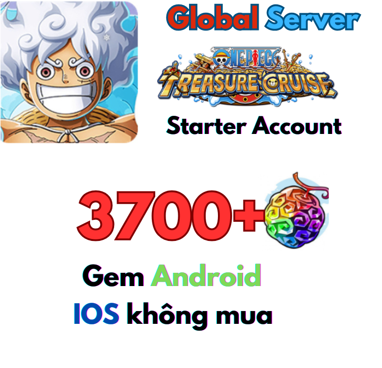 [Global/Android] 3700+ Gems | One Piece Treasure Cruise starter account