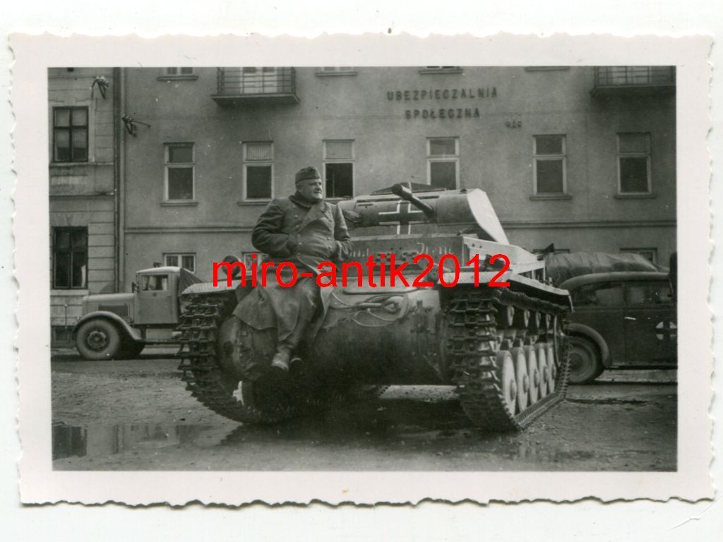 Foto, Wehrmacht, Panzer II, Ubezpieczalnia Społe