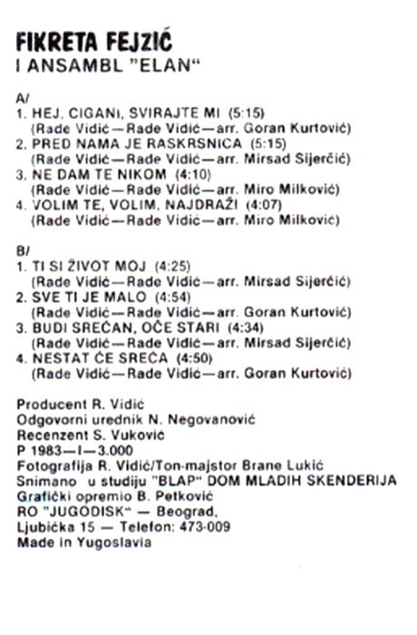 Fikreta Fejzic 1983 kz