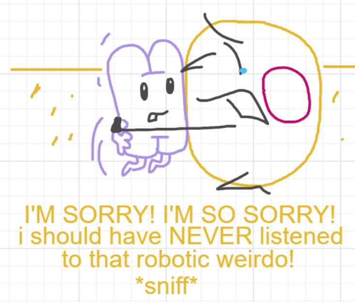 A panel from You're In Danger, Boy, episode seven of the Board Boards object show by Furretwalk/WalkingFurret.