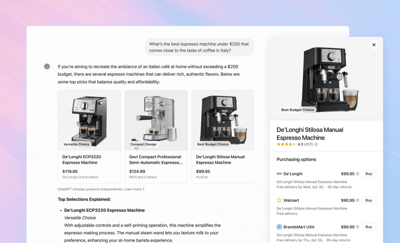 ChatGPT ya Implementa Anuncios de Compras Visuales y abandona el Pago Nativo | Visto en CIBERED