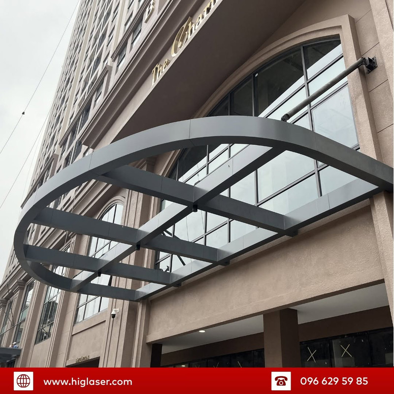 Khung mái che sảnh tòa nhà (Mái canopy vòm)
