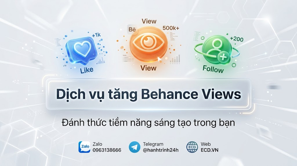 dịch vụ tăng behance views thử nghiệm