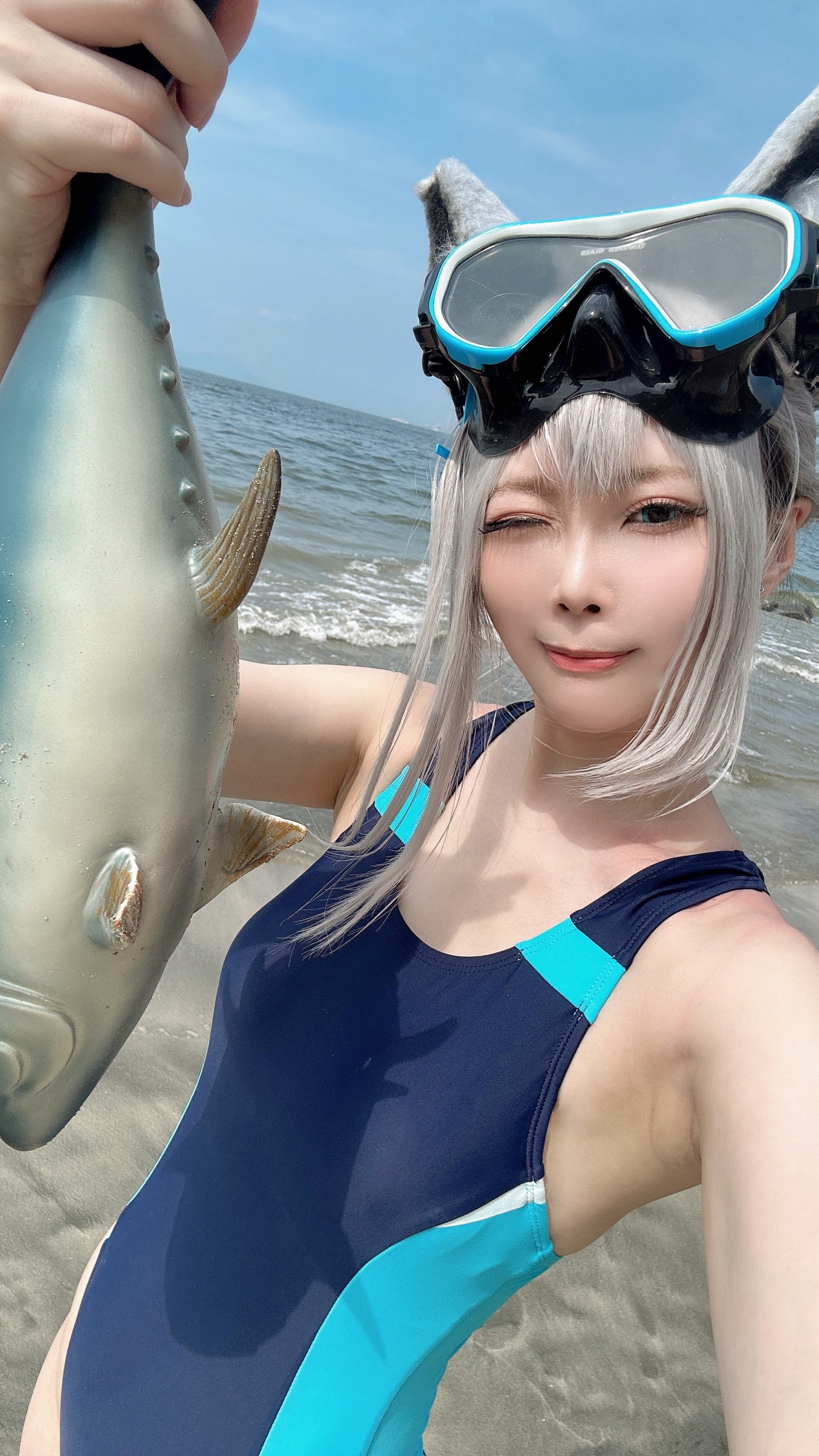 Maou Mo – Shiroko Cos 写真高清合集（23P-91.1M）蔚蓝档案人气角色插图1