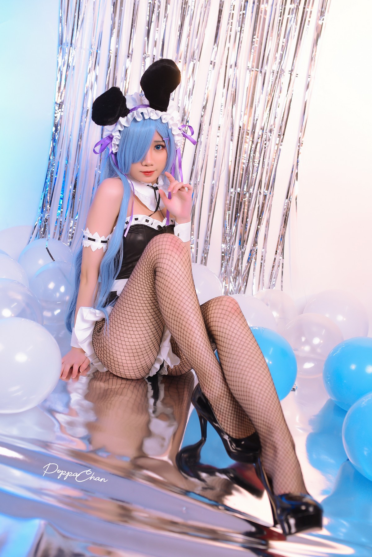 PoppaChan Rem Bunny Cosplay (Re Zero) – 37 Photos 12 Videos 489MB插图4