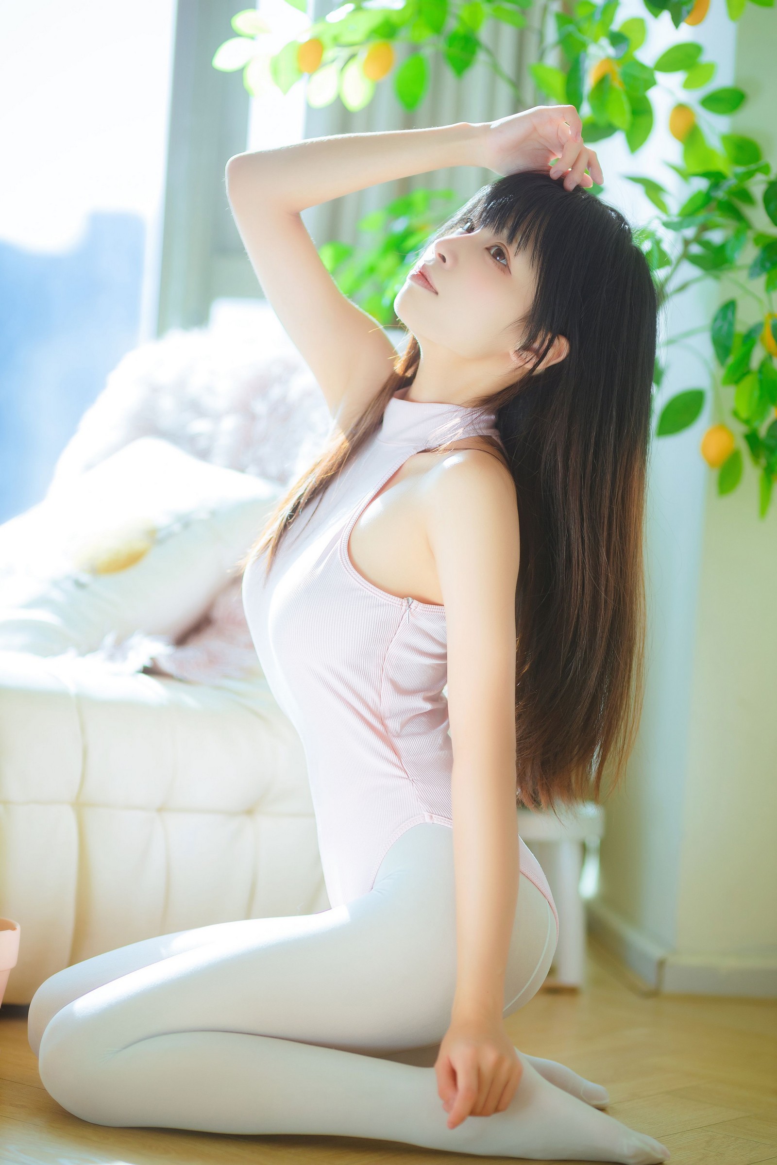 三無人型福利写真：白丝桃子甜美 COS 套图（60P／171.8M）插图9