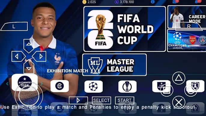 EFOOTBALL 2026 PPSSPP Gameplay 2