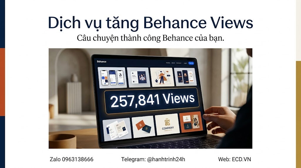 dịch vụ tăng behance views an toàn tăng lượt xem