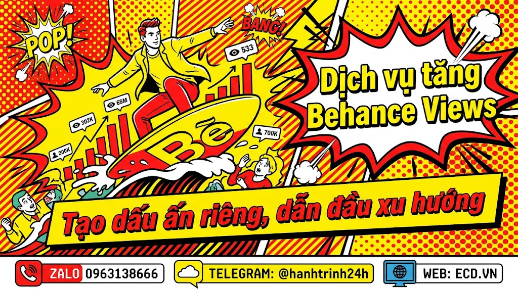 tăng behance views pro tăng like