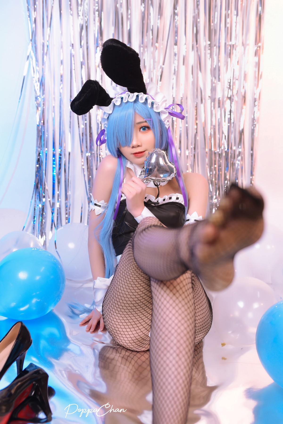 PoppaChan Rem Bunny Cosplay (Re Zero) – 37 Photos 12 Videos 489MB插图7