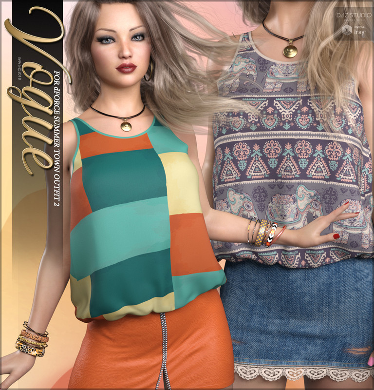 Vogue for dForce Summer Town Outfit 2 Vogue for dForce Summer Town Outfit 2