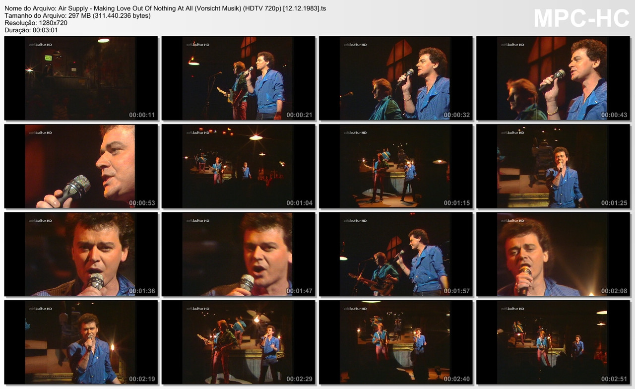 Air Supply - Making Love Out Of Nothing At All (Vorsicht Musik) (HDTV 720p) [12.12.1983]