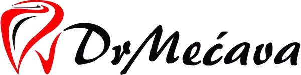 Zahnzentrum Dr Mećava – Logo (weiß)