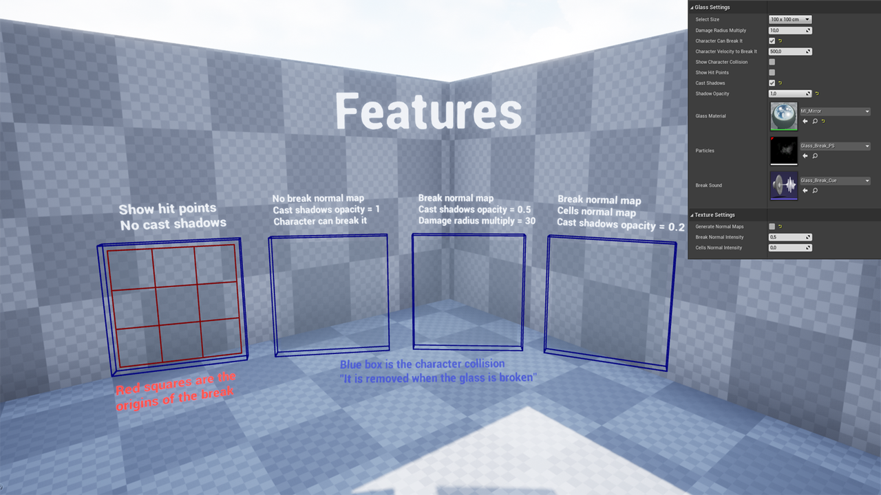 Breakable Glass (!Unreal Engine V4.26 Only) 2024 Free Daz 3D Models