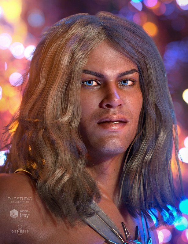 Atlas Hair for Genesis 8 Male