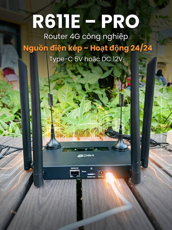 Router 4G Công Nghiệp R611E – Pro