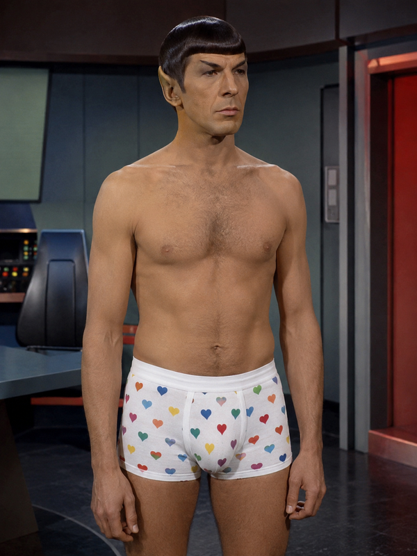 Spock in undershorts
