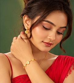 Peacock Gold Jhumka