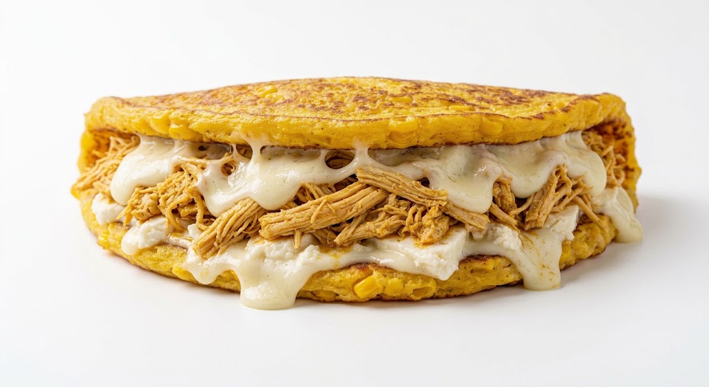 Cachapa Pollo Desmenuzado