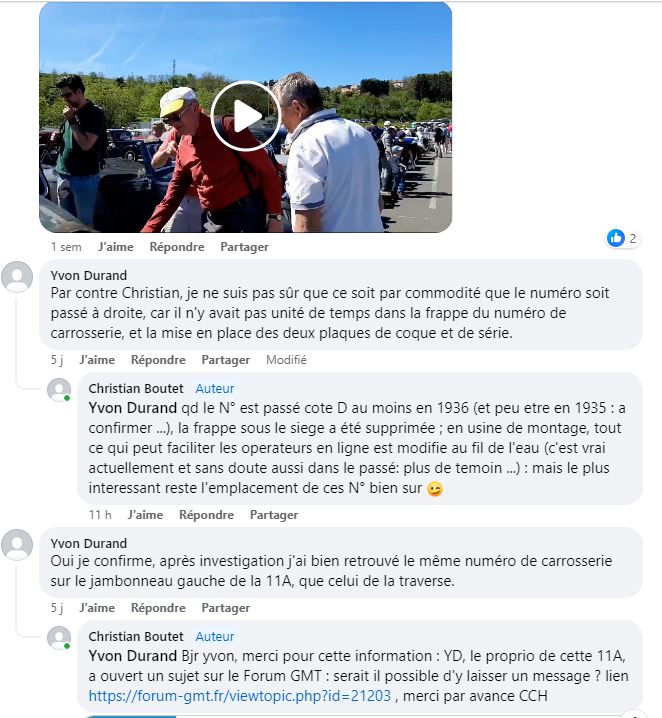 nouvelle 11A avec n) carrosserie a g