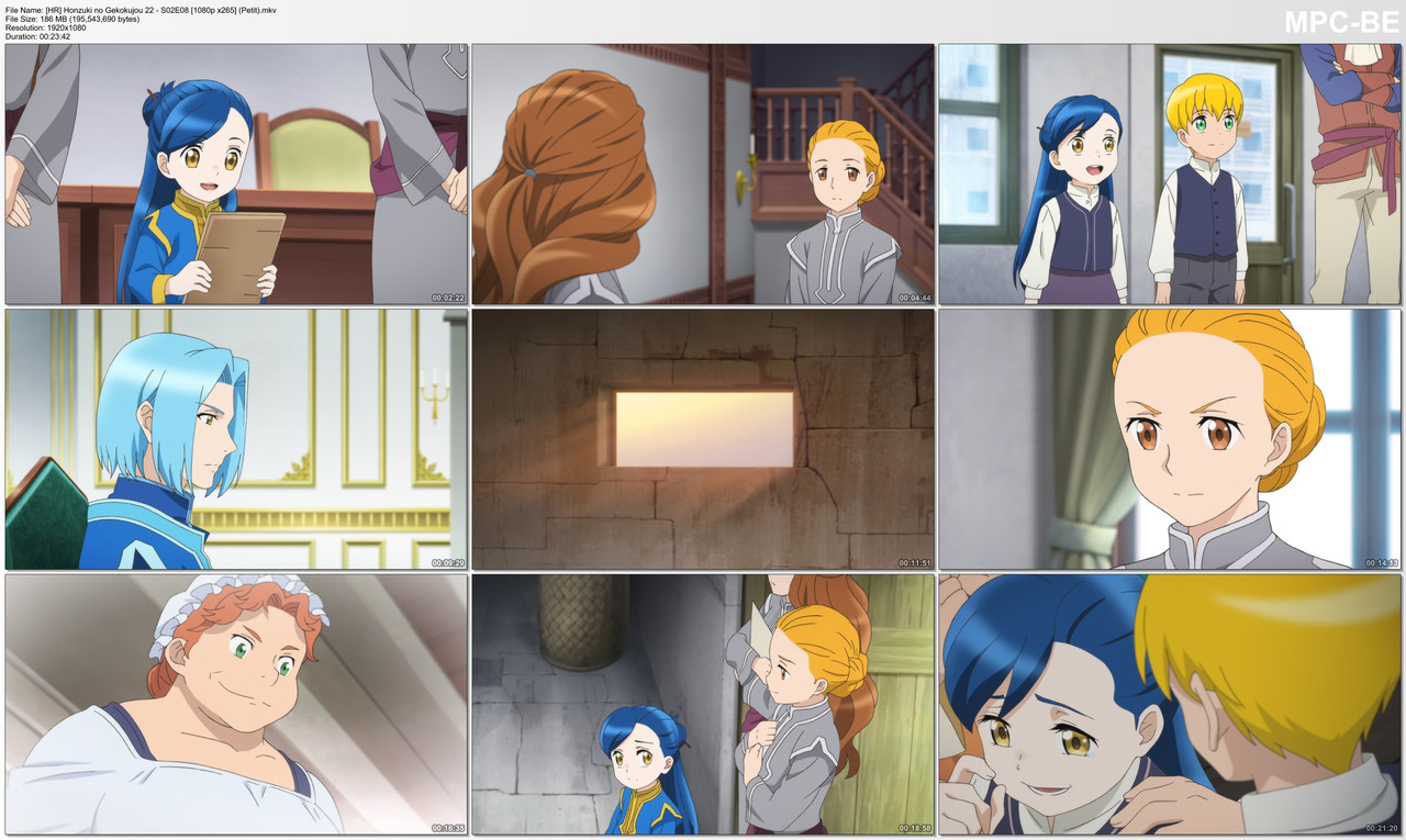 HR Honzuki no Gekokujou 22 S02E08 1080p HEVC Multi Subs HR P