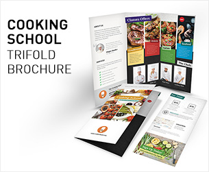 Cooking Class Trifold Brochure 3 - 1