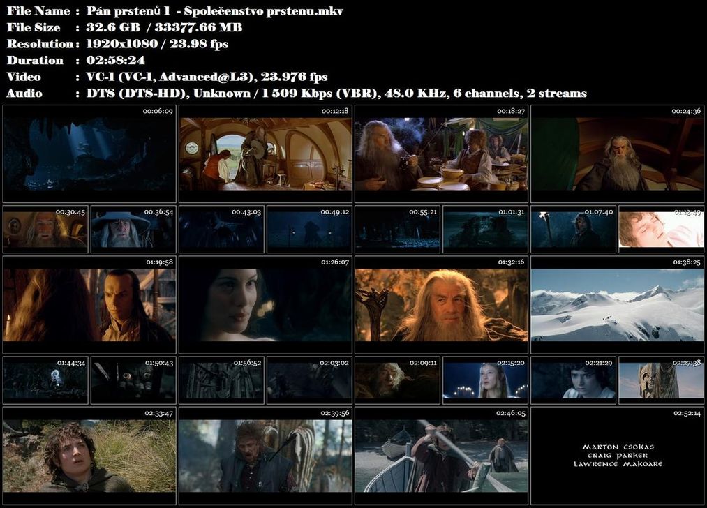 Re: Pán prstenů: Společenstvo Prstenu / Lord of the Rings (2