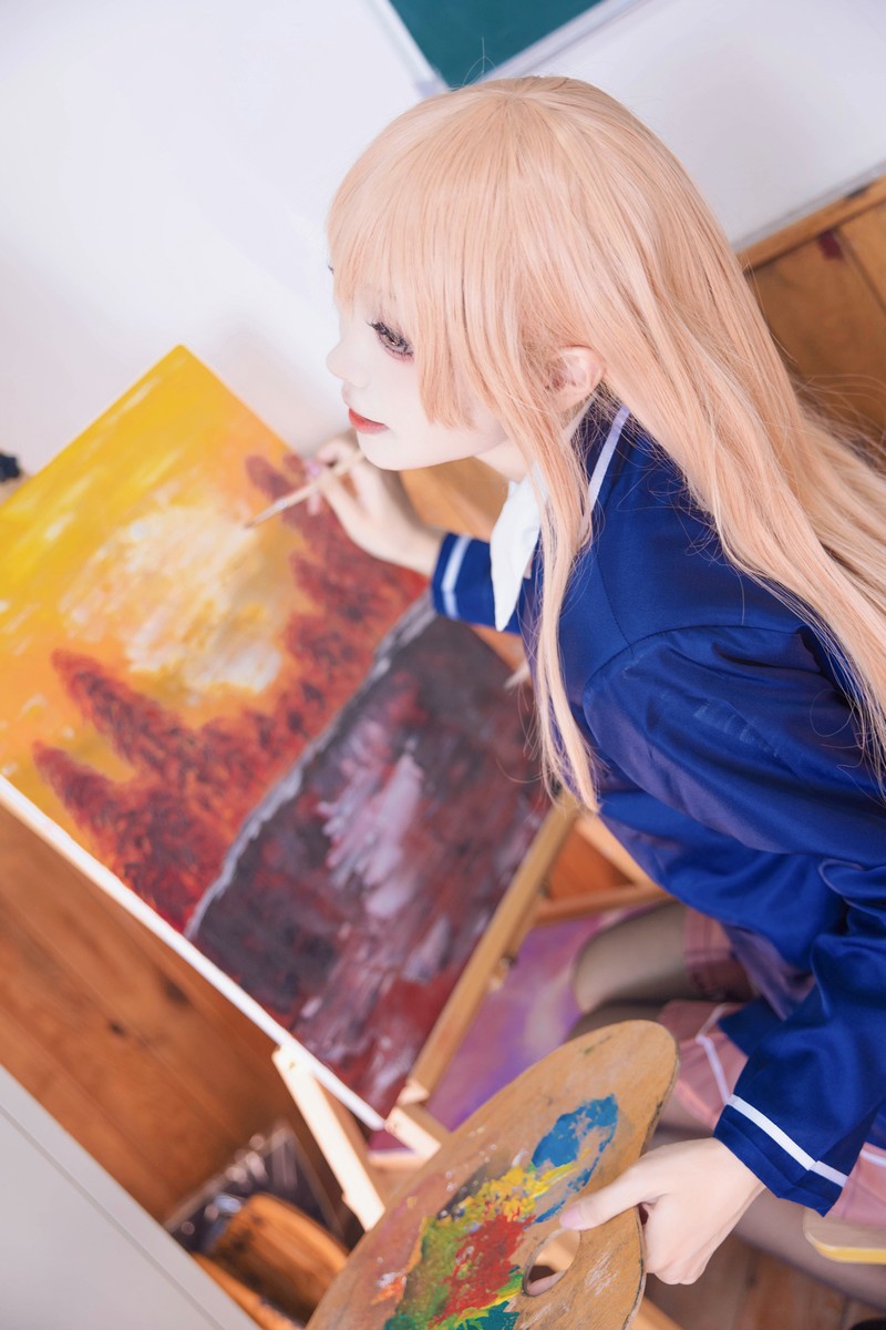 艾西Aiwest 邻家天使椎名真昼Cosplay写真图集 动漫角色高清图集 40P (150.1M)插图2