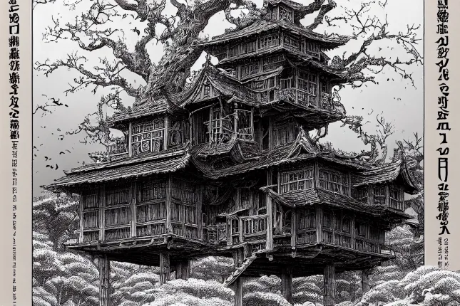 godofwar2022-Haunted-tree-house-manga-cover-Painted-By-Akari-To-cd2aca48-7cec-40f2-b447-3ce4d117fc75.webp