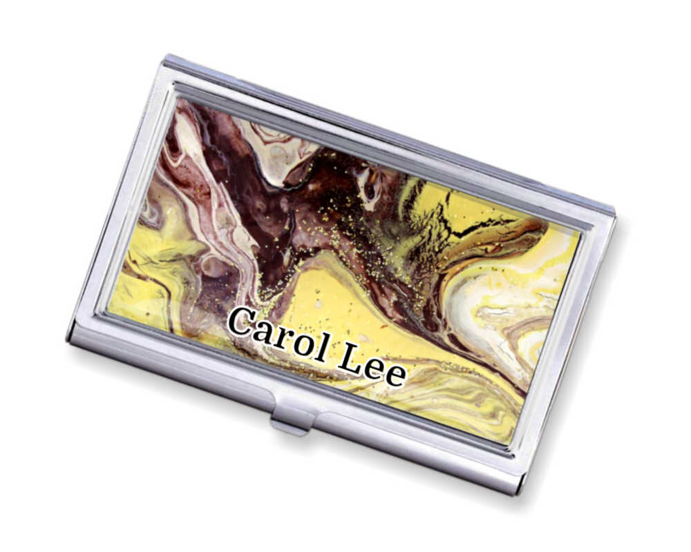 Custom credit card keeper gift, purse business card organizer