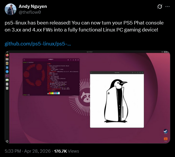 Linux For Ps5 ps5-linux has been released for PlayStation 5 (CFI-1000/CFI-1100 series ...