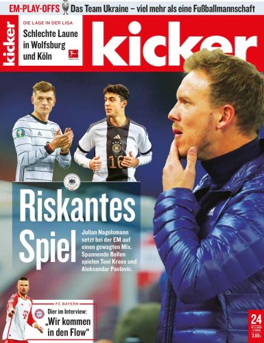Cover: Kicker Sportmagazin No 24 vom 18  M&auml;rz 2024