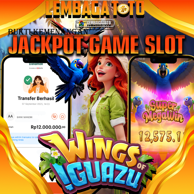 BUKTI JACKPOT 08 SEPTEMBER LEMBAGATOTO WINGS OF IGUAZU  Rp.12.000.000,- LUNAS