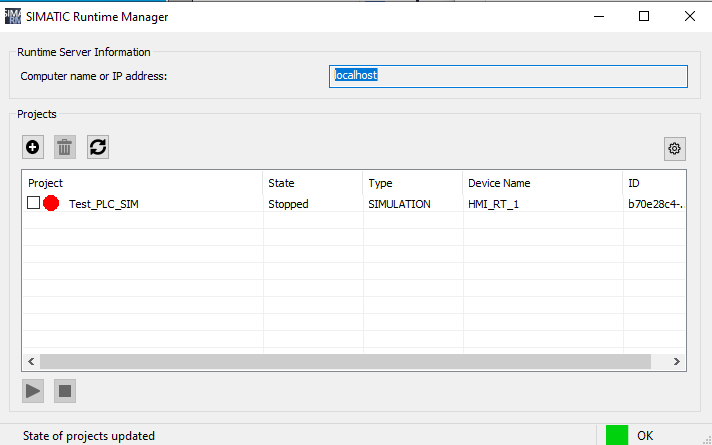 connection between a CPU S7-1500 S7-PLCSIM Advanced connection between a CPU S7-1500 S7-PLCSIM Advanced