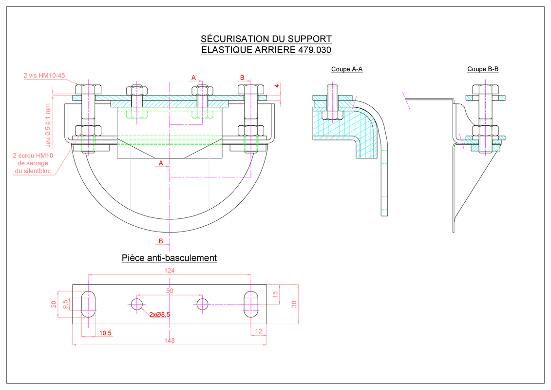 Sécurisation du silentbloc