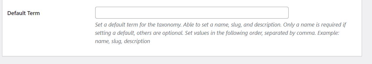 CPT UI taxonomy settings 4