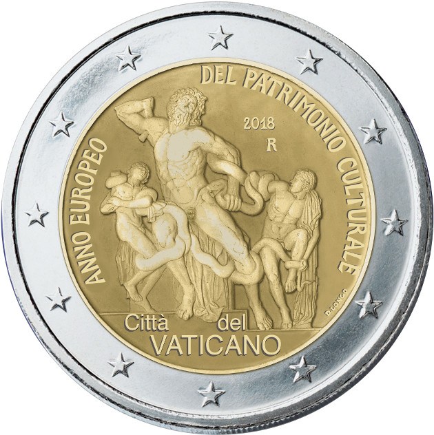 monedas del VATICANO 2018. 2-euro-2018-anno-europeo-del-patrimonio-culturale-longo