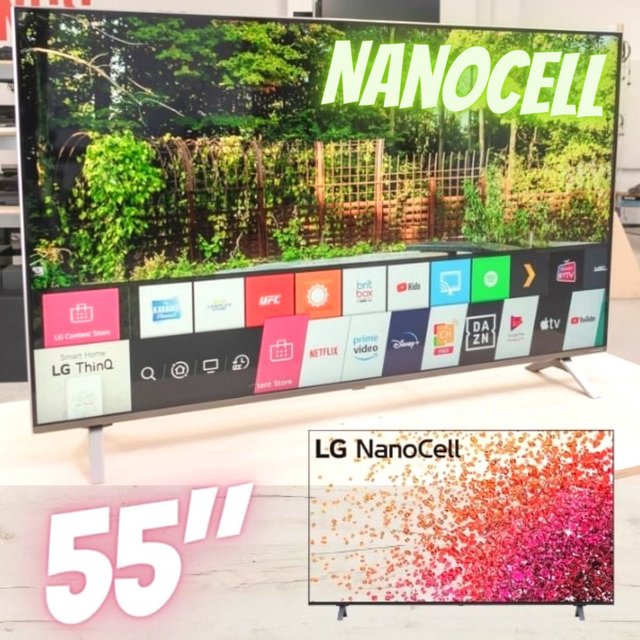 Smart Tv Led 55” Lg 55nano75 4k Nanocell 3x Hdmi 2.0 Inteligência Artificial Thinqai Smart Magic Google Alexa