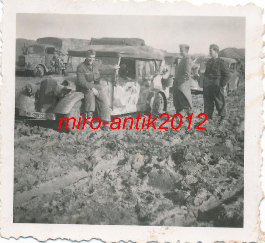 Wehrmacht, PKW, Kübelwagen, Camo, Schlamm, Vorma