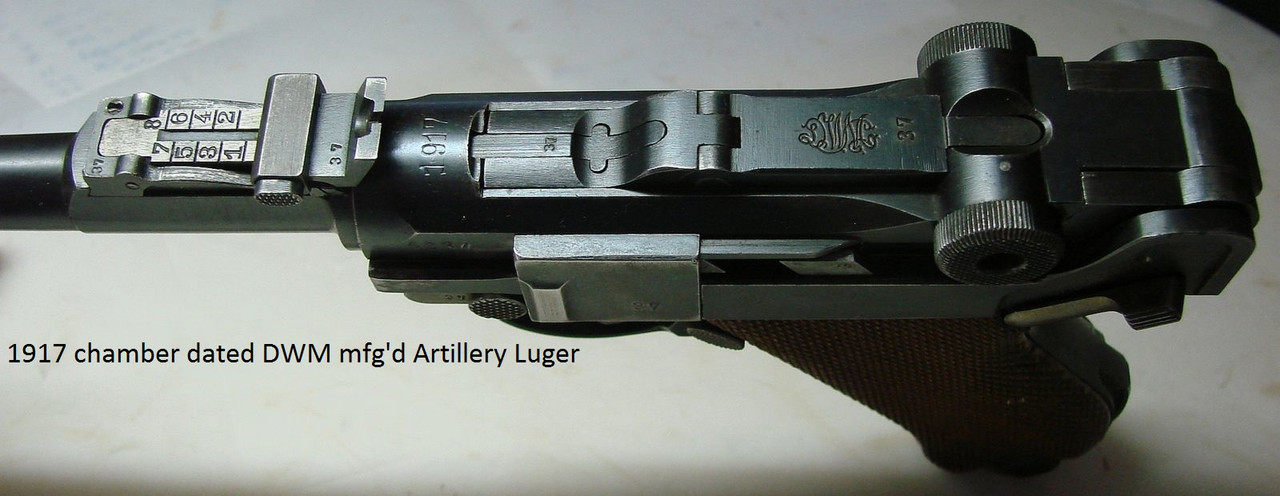 1917 chamber dated DWM Artillery Luger