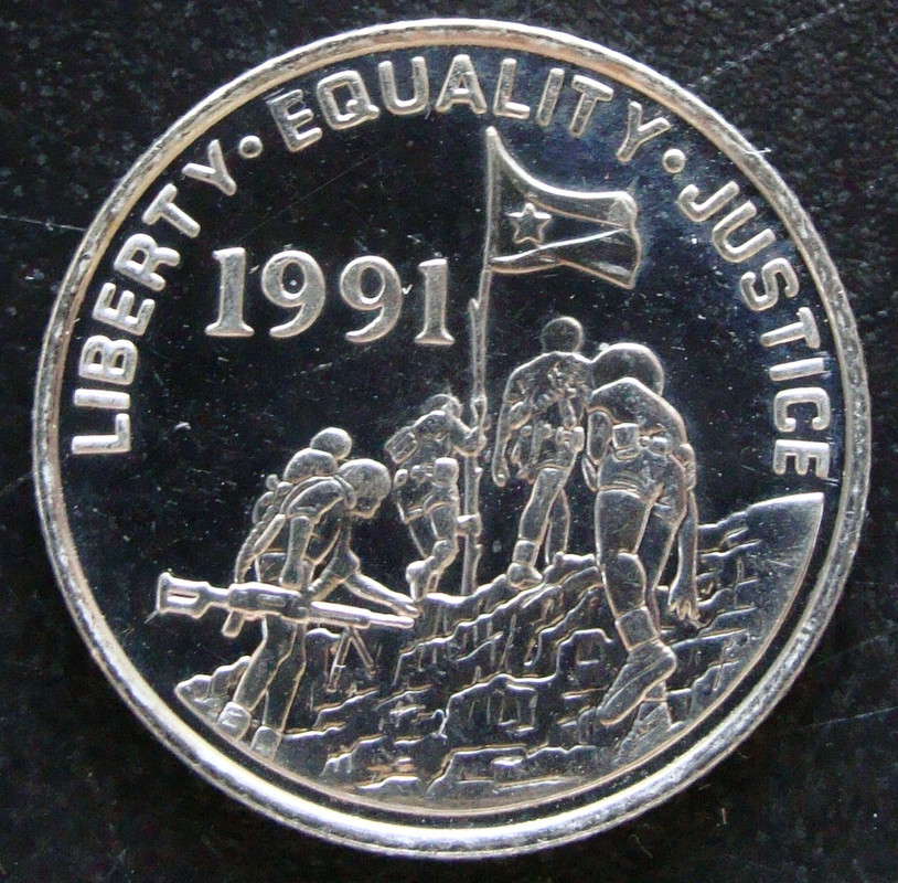 ERI. 10 Centavos Dólar (1997) - rev