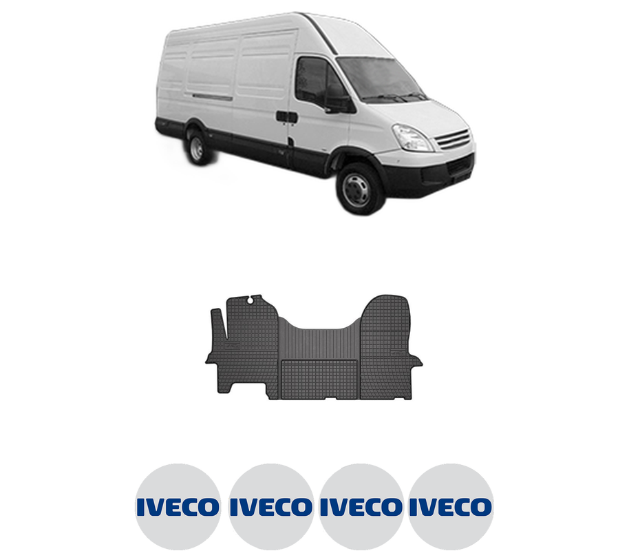 Set covorase presuri IVECO DAILY IV Van din 2006-2012, auto, din cauciuc thermoplastic, 4 Stickere auto cu IVECO