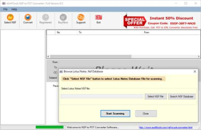 eSoftTools NSF to PST Converter v8.0