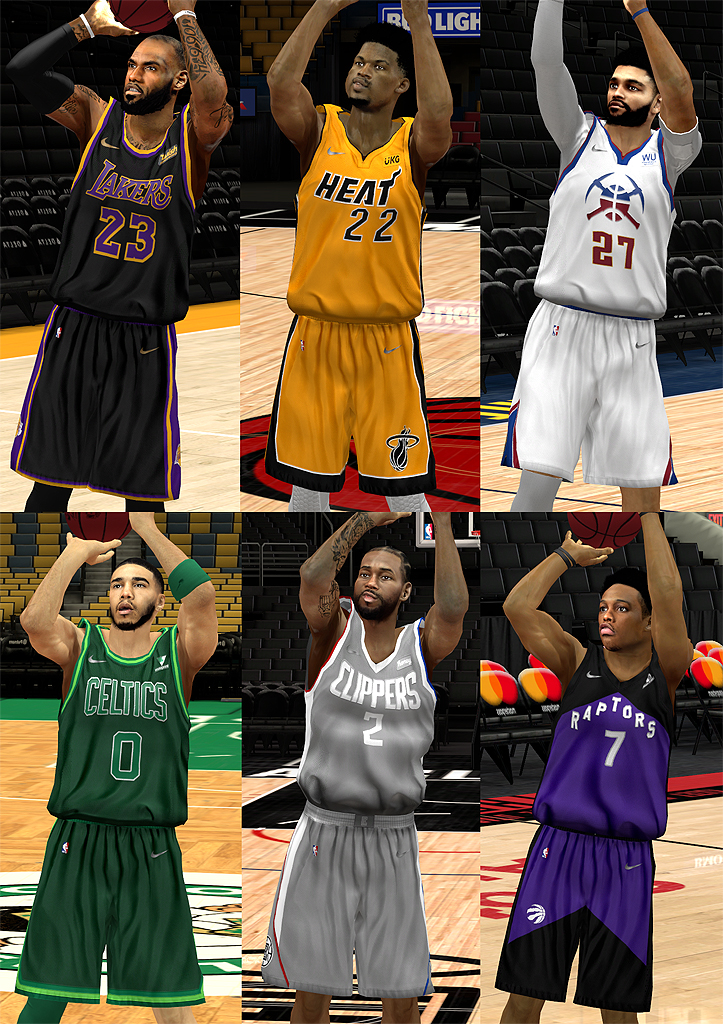 NBA 2K13 10 Christmas Uniforms Mod Pack 