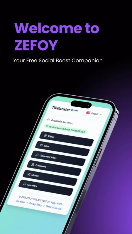 Zefoy 2026 Apk screenshot 1