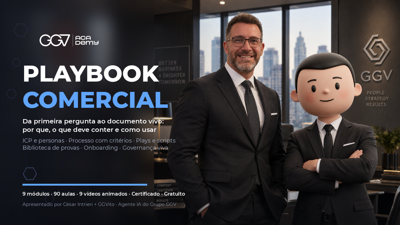 Playbook Comercial: o Documento Vivo da Sua Máquina de Vendas