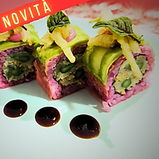 Pink veggie roll