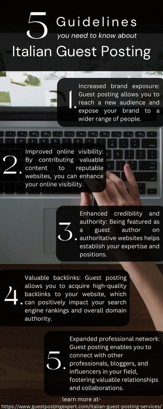5  Guidelines you need to know about Italian Guest Posting