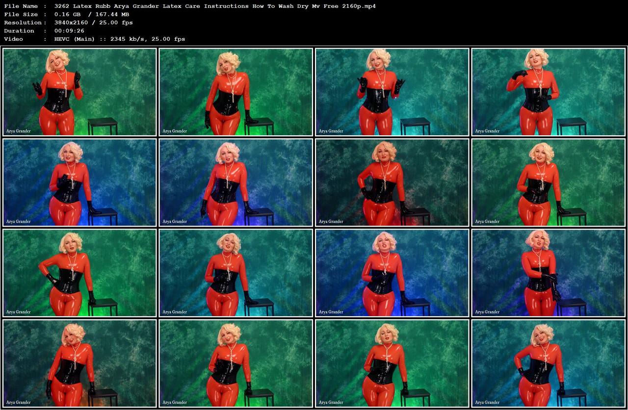 3262 Latex Rubb Arya Grander Latex Care Instructions How To Wash Dry Mv Free 2160p mp4